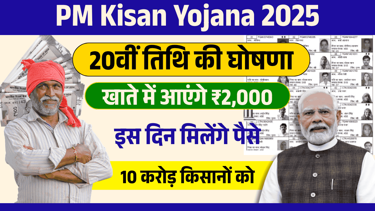 PM Kisan 20th Installment Date