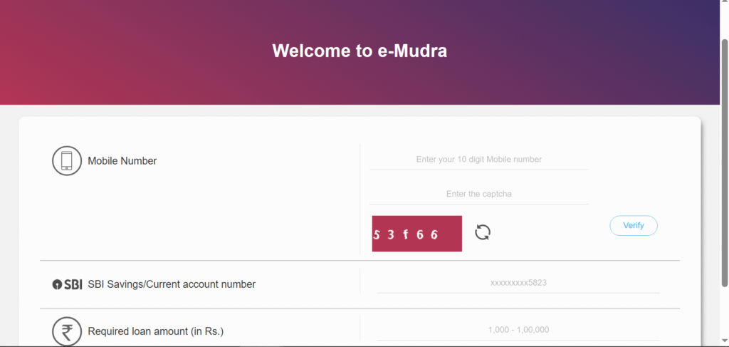 SBI e Mudra Loan Online Apply 2025